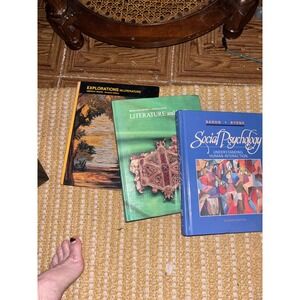 Vintage Textbook Lot Social Psychology Literature and Life Explorations 3 Books